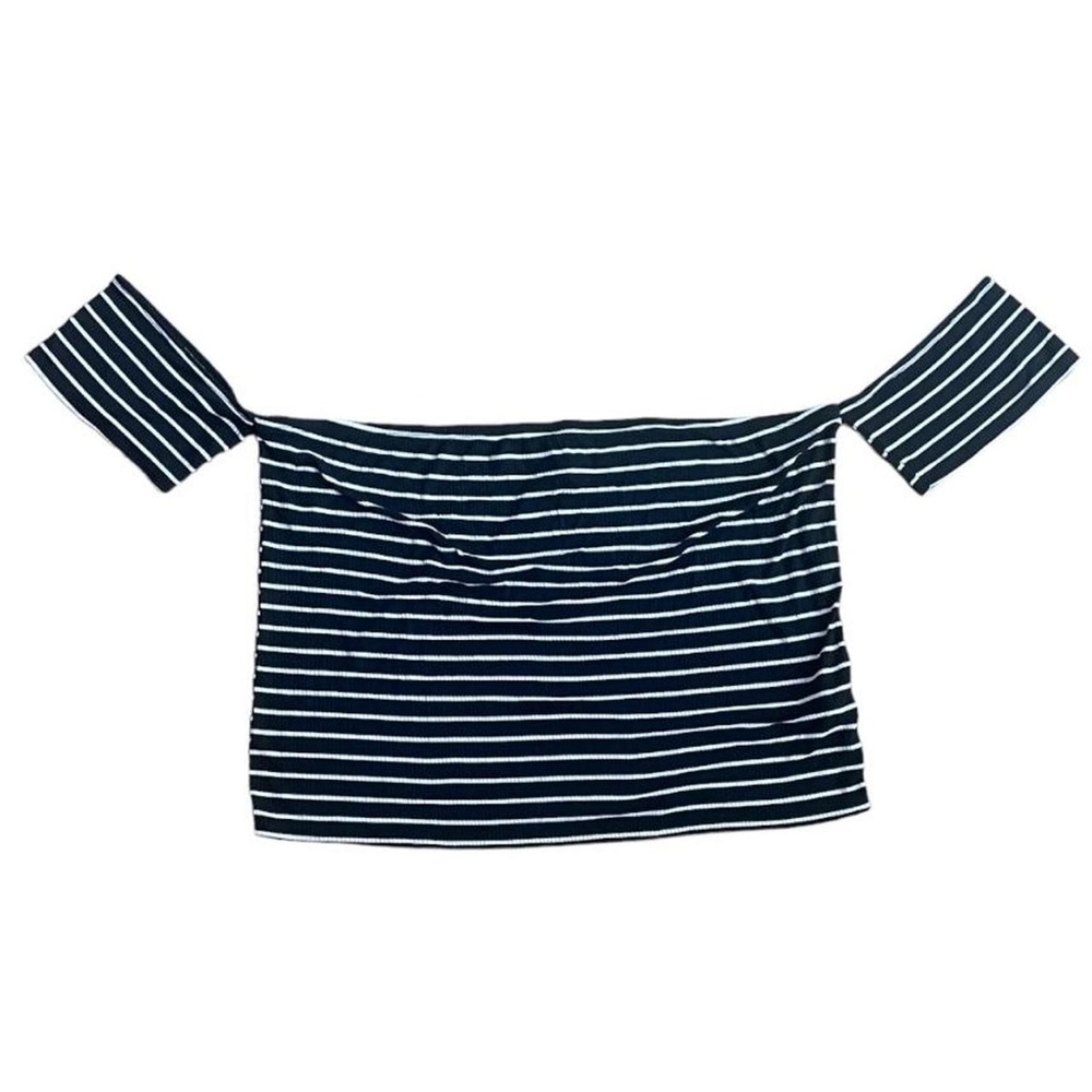 Striped Off-Shoulder Women's Top